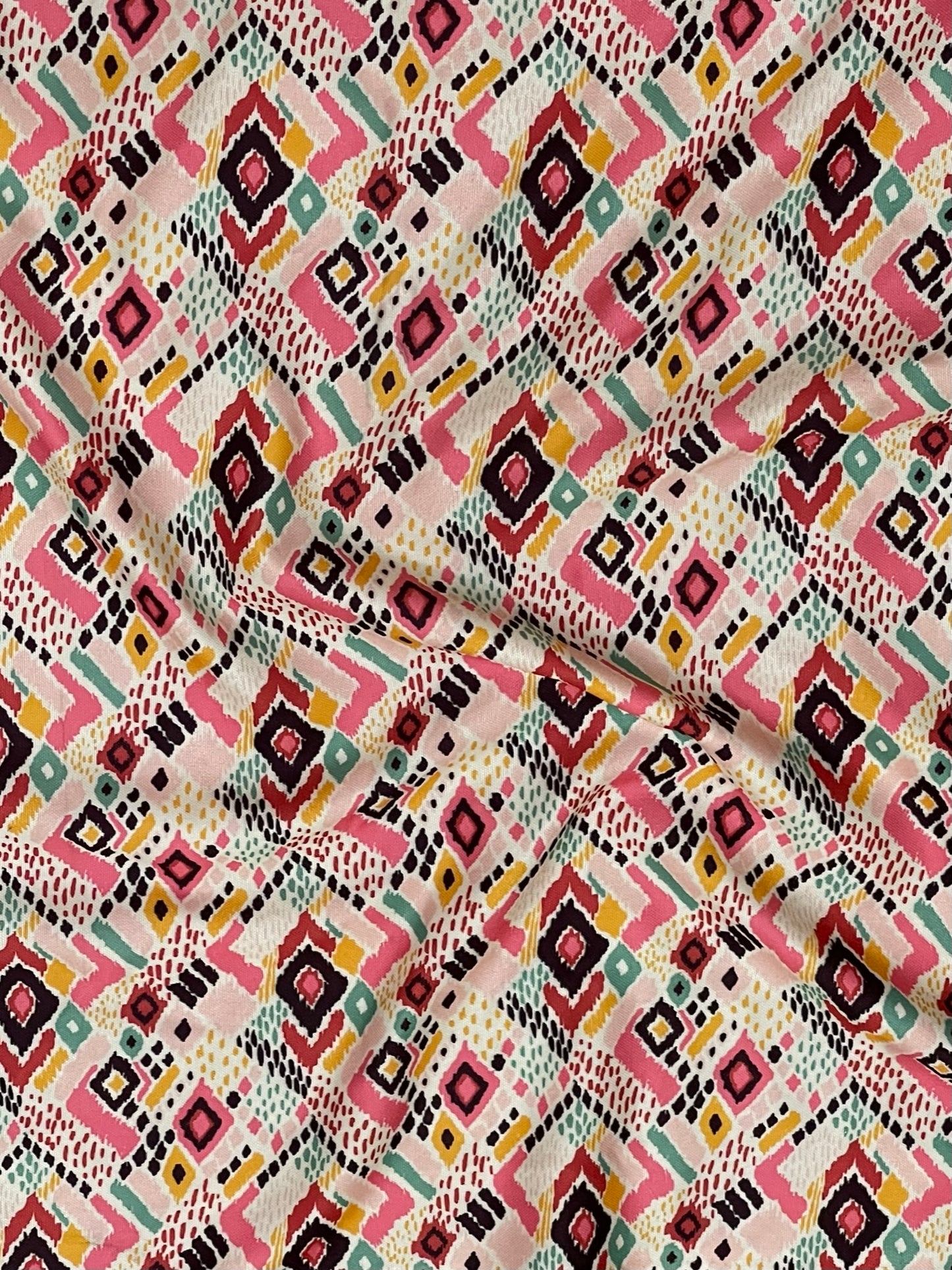 Rayon Abstract Mix Print