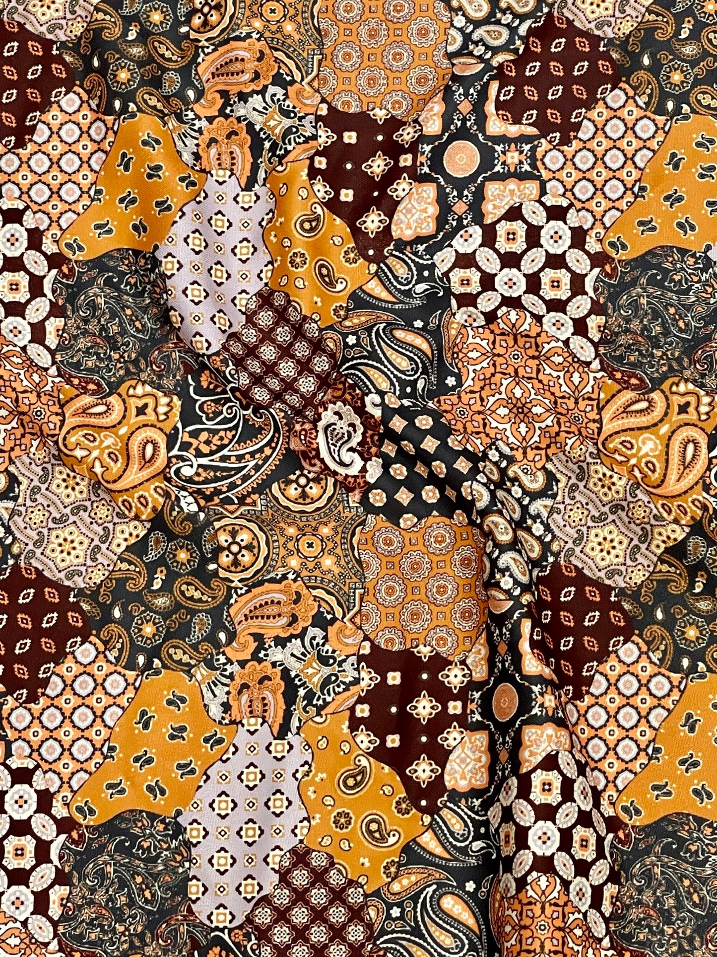 Rayon Abstract Mix Print