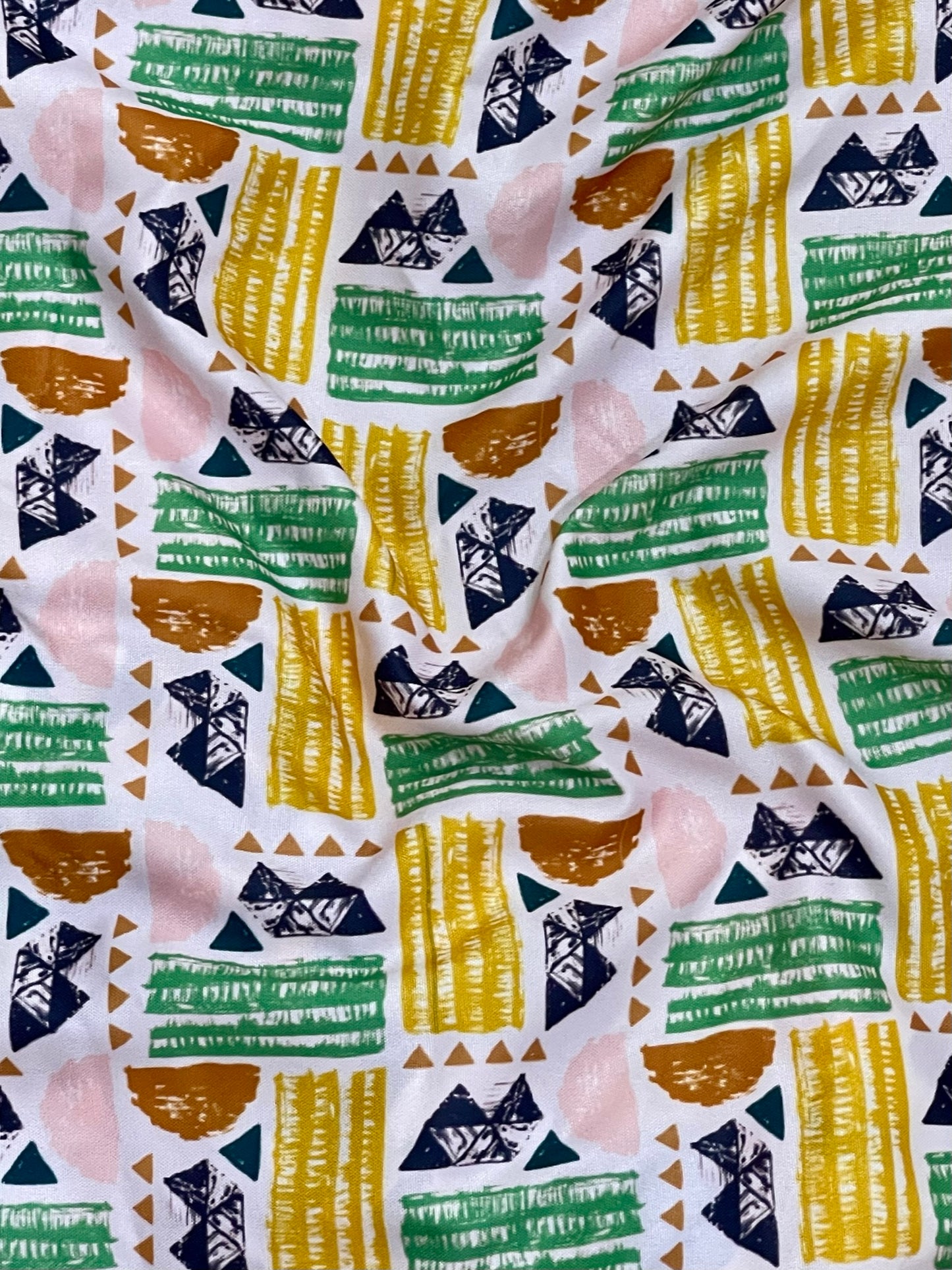 Rayon Abstract Mix Print