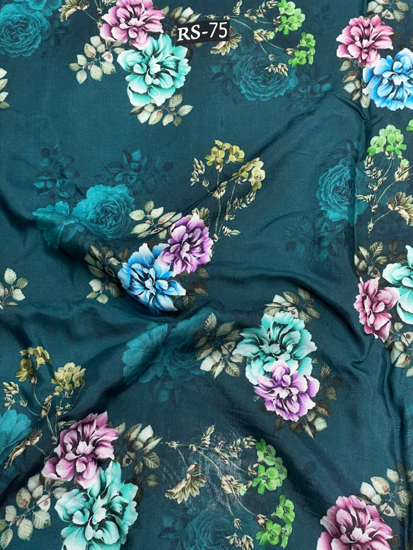 Floral Print On Pure Viscose Muslin