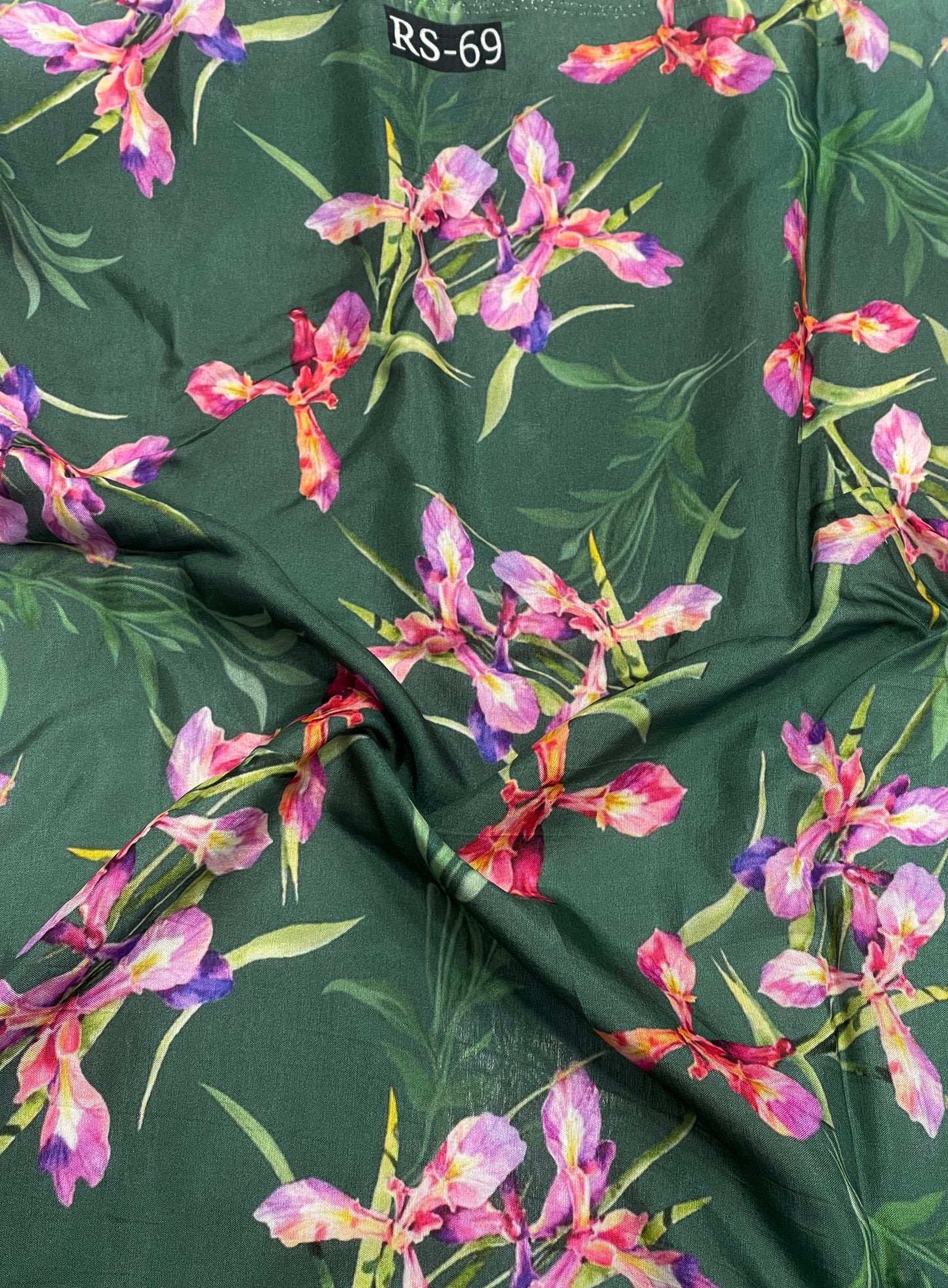 Floral Print On Pure Viscose Muslin