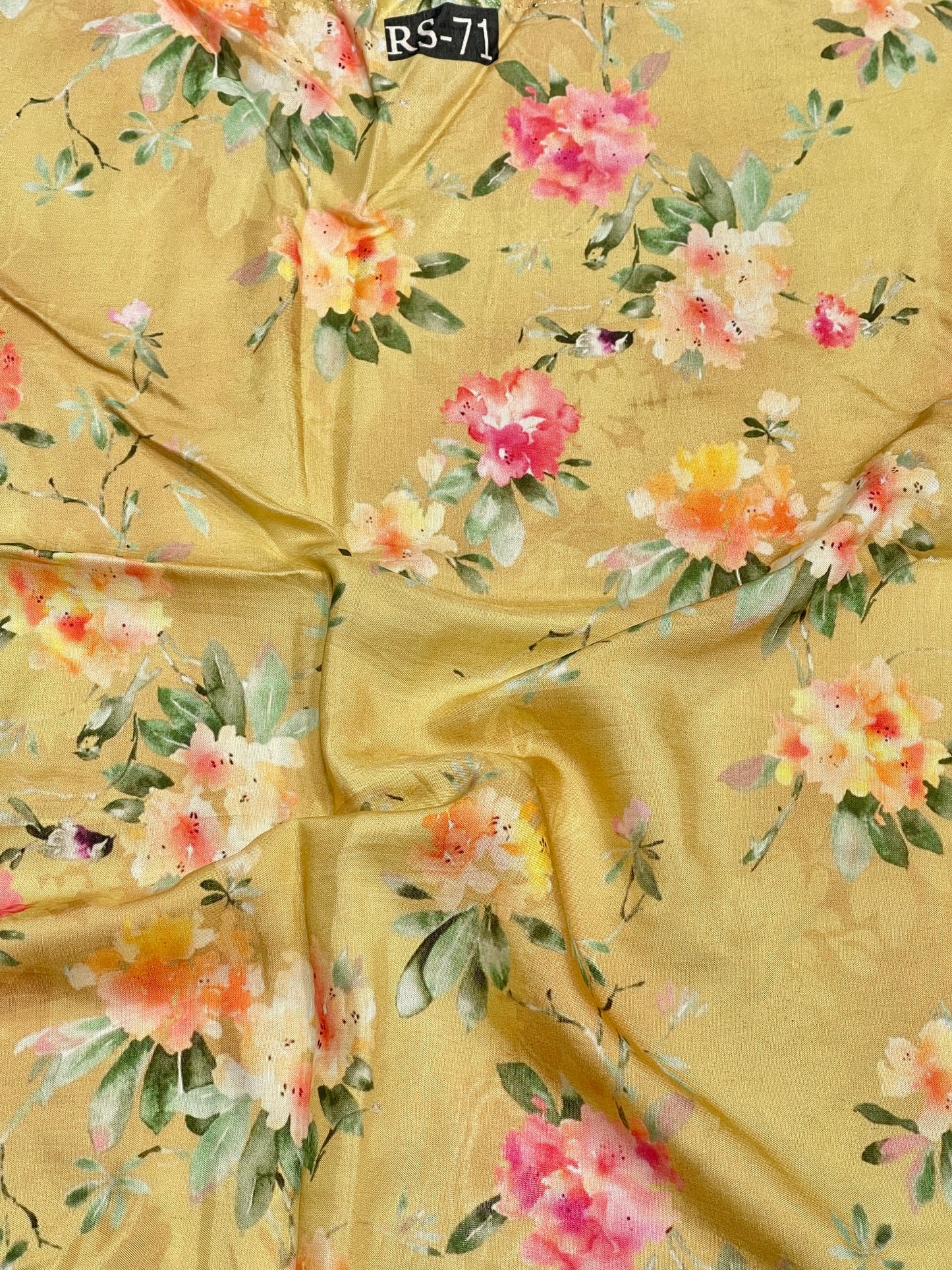Floral Print On Pure Viscose Muslin