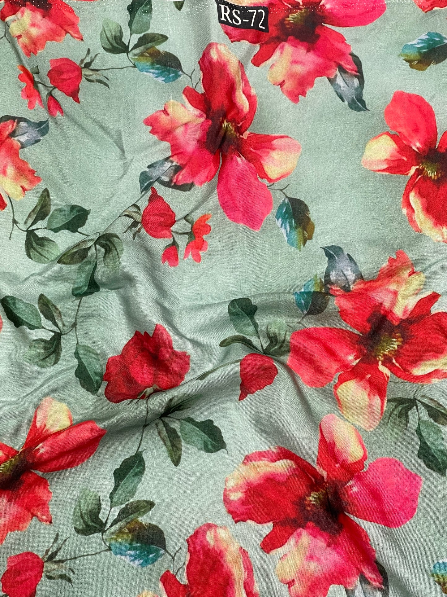 Floral Print On Pure Viscose Muslin