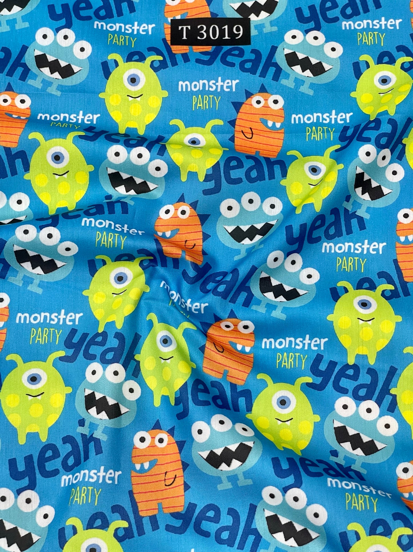 Kids Cartoon Print on Muslin