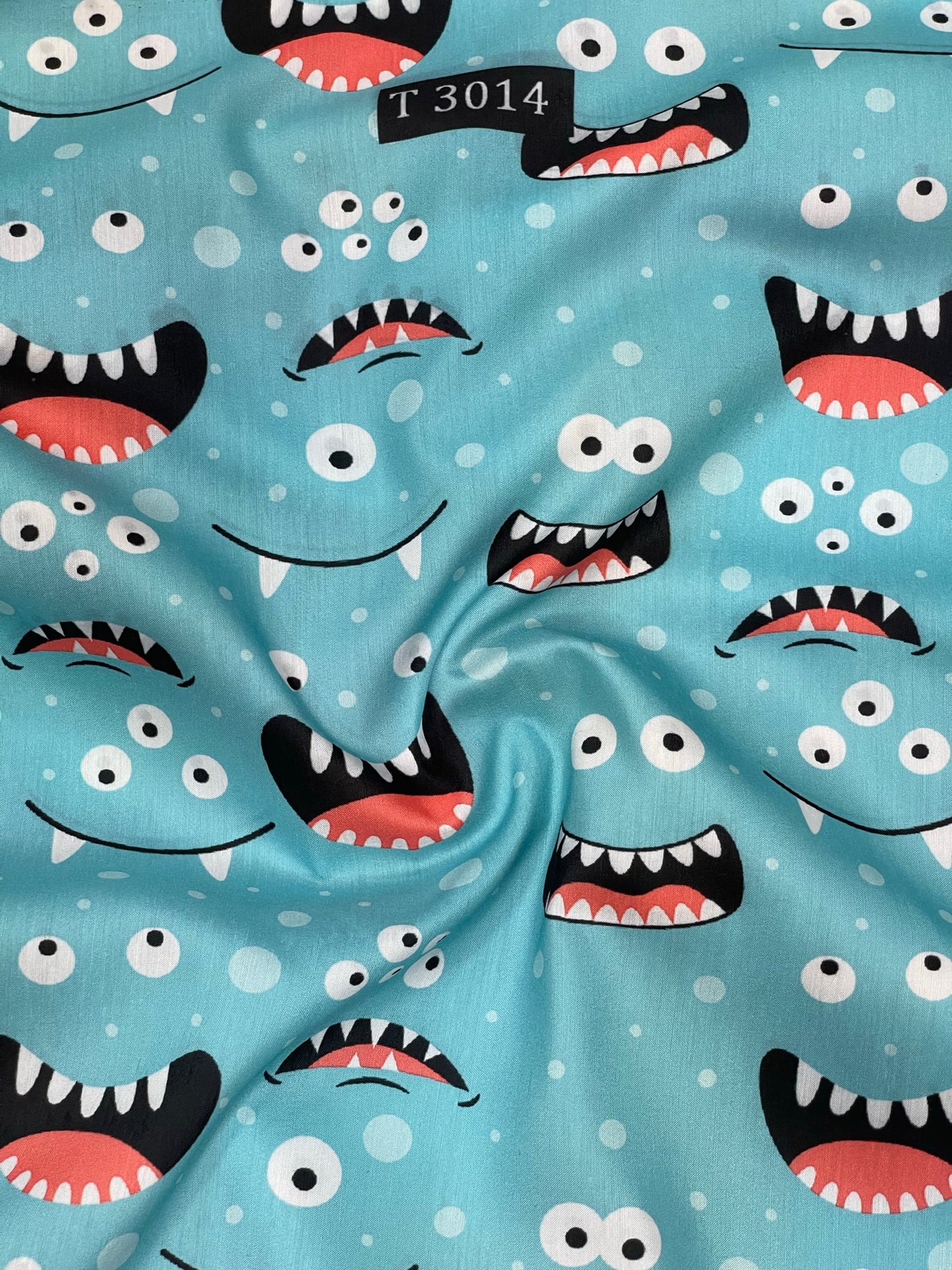 Kids Cartoon Print on Muslin