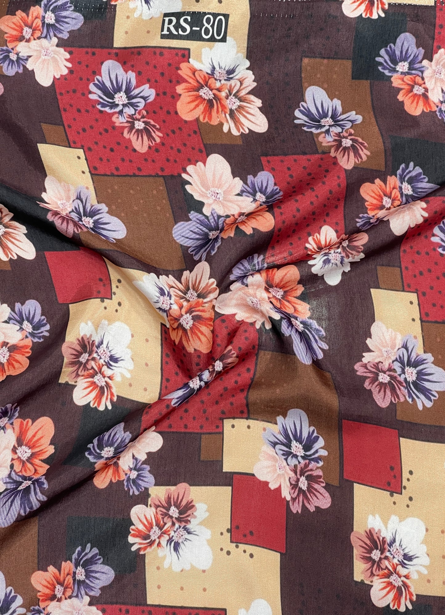 Pure Viscose Muslin Paisley Floral Print