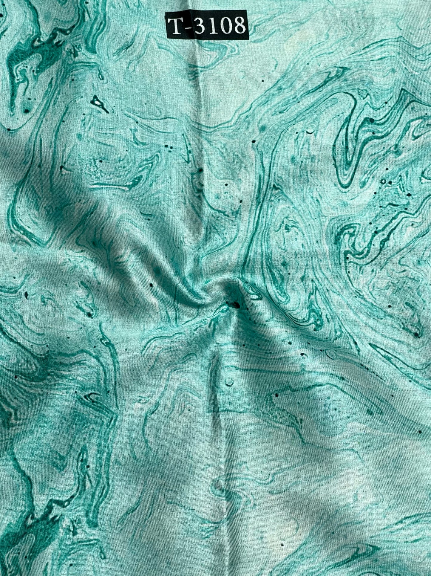 Modal Satin Marble Print