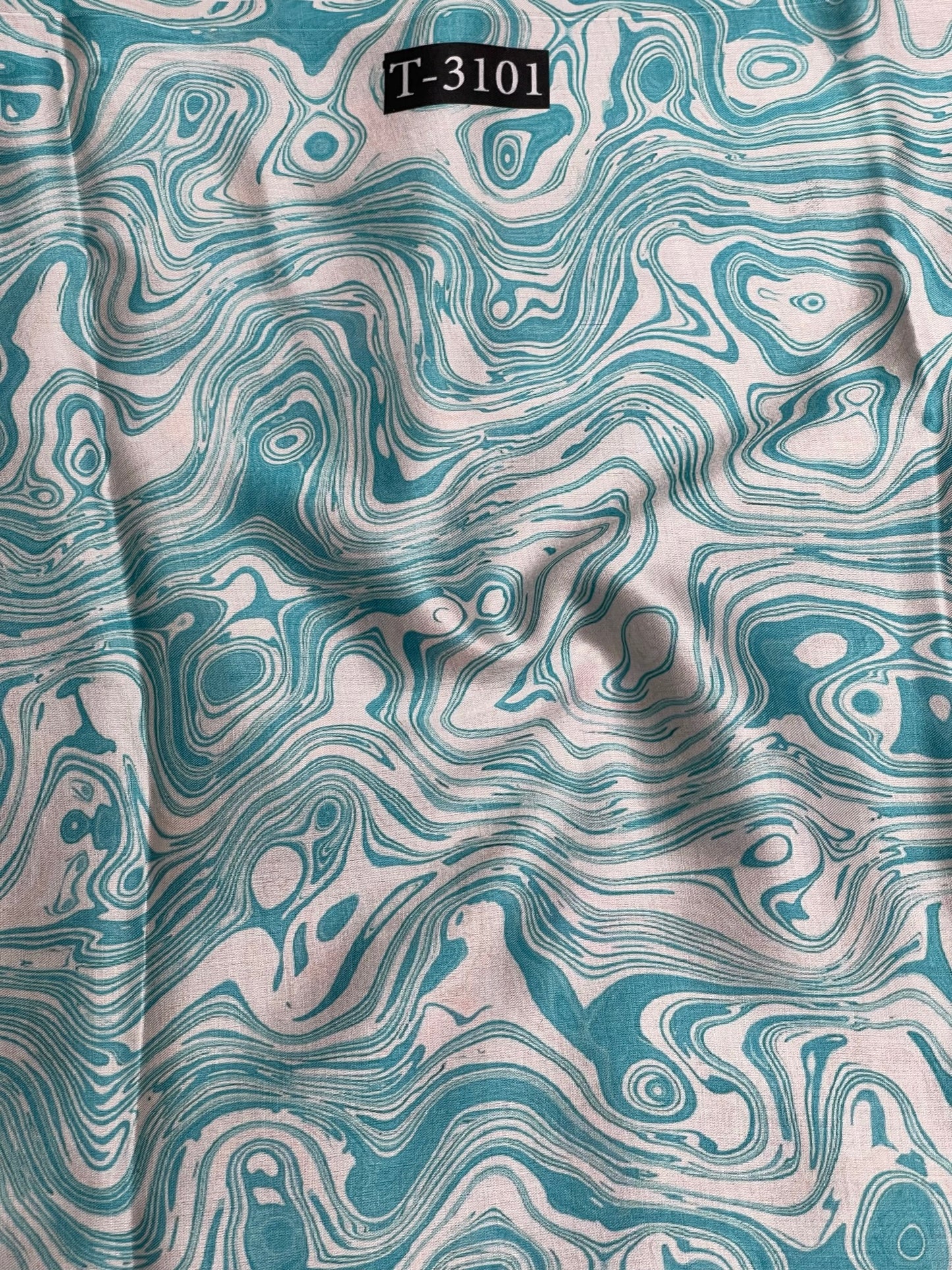 Modal Satin Marble Print