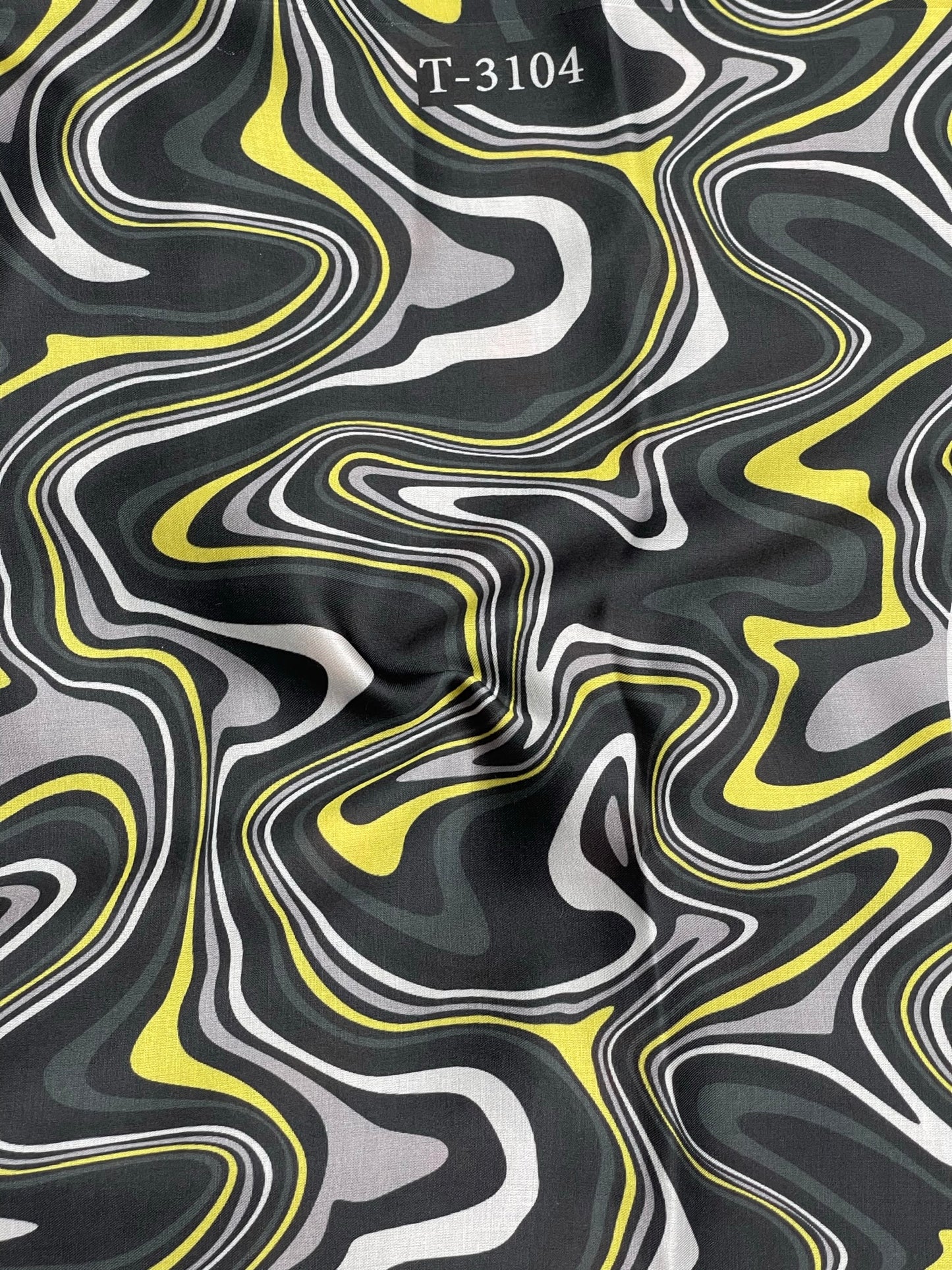 Modal Satin Marble Print