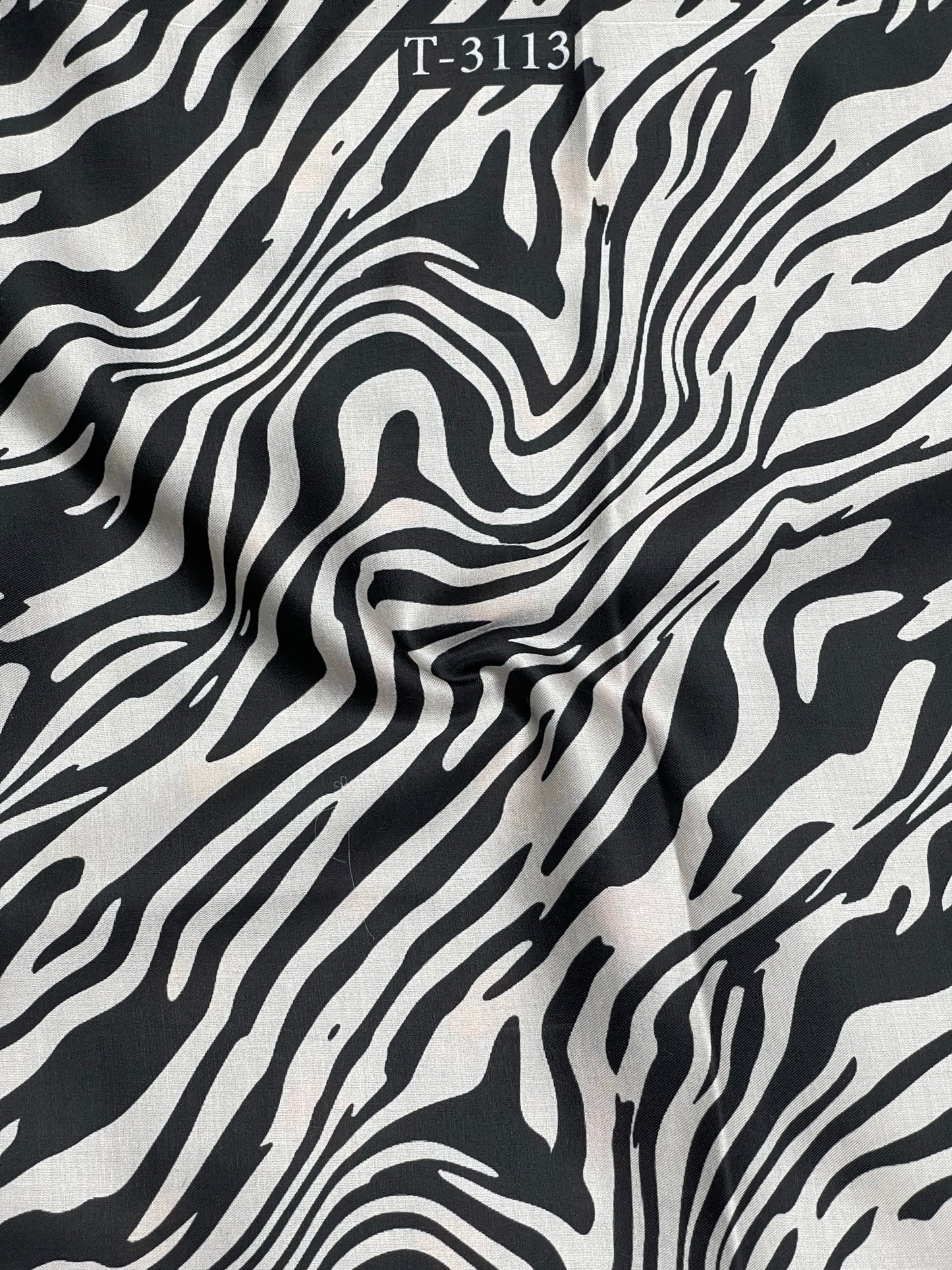 Modal Satin Marble Print