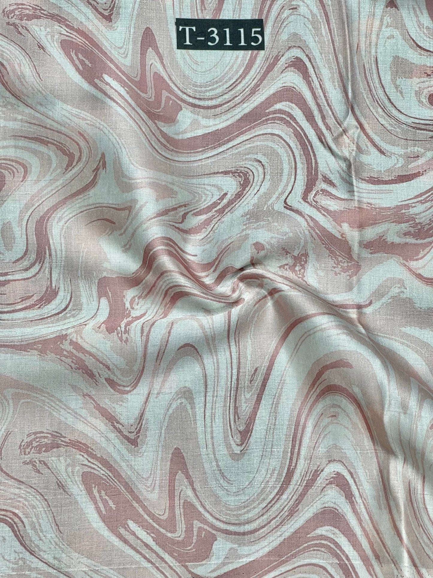 Modal Satin Marble Print