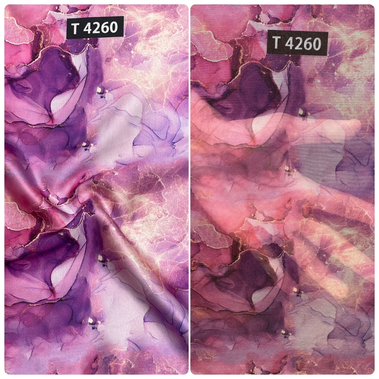 Combo Print - Modal Satin + Organza