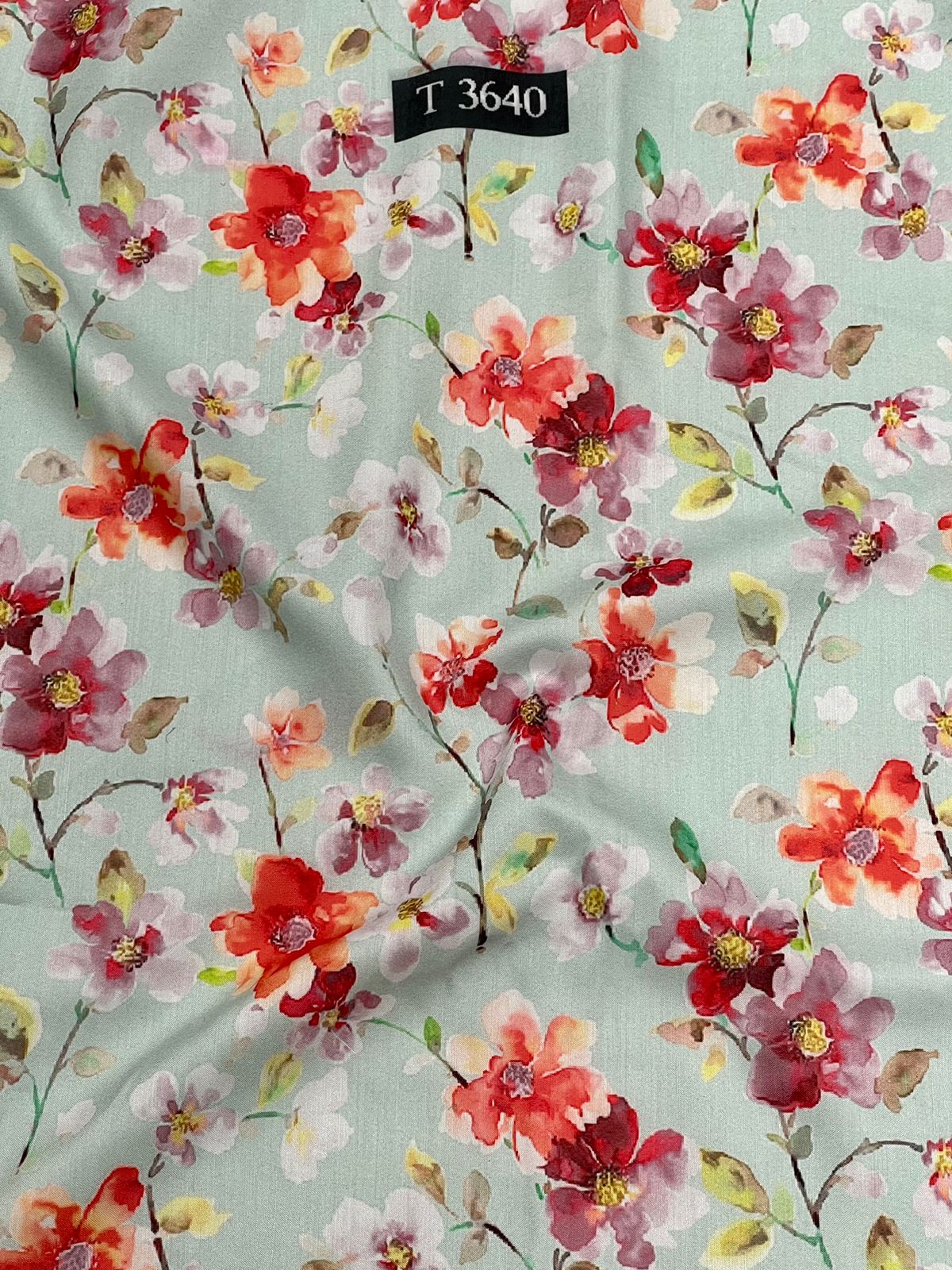 Alluring Floral Print on Muslin