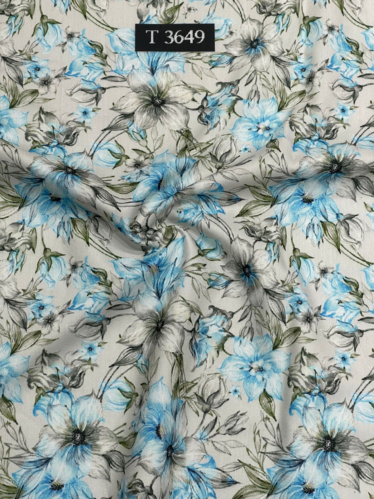 Alluring Floral Print on Muslin