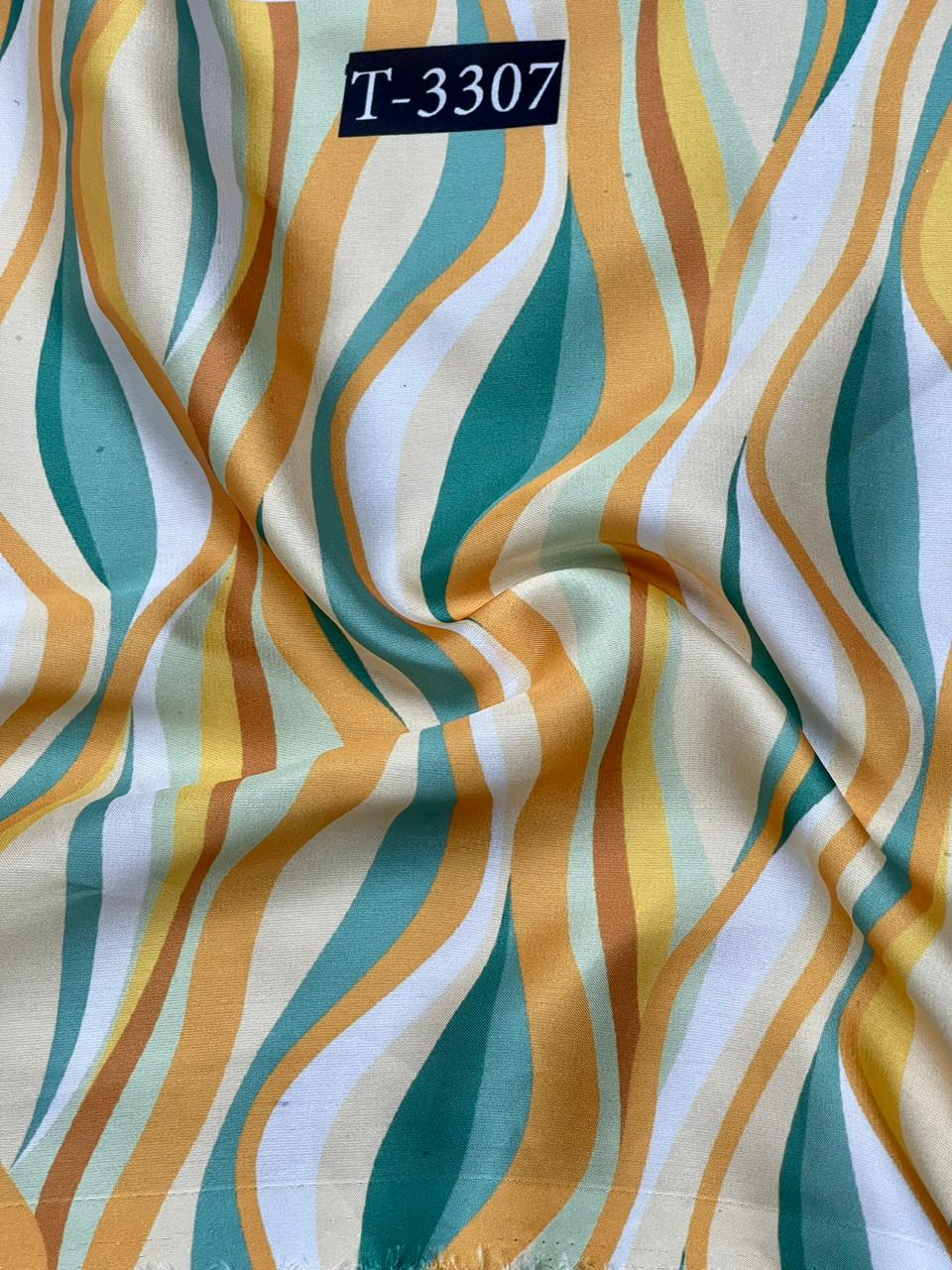 ABSTRACTS PRINT ON SATIN GEORGETTE
