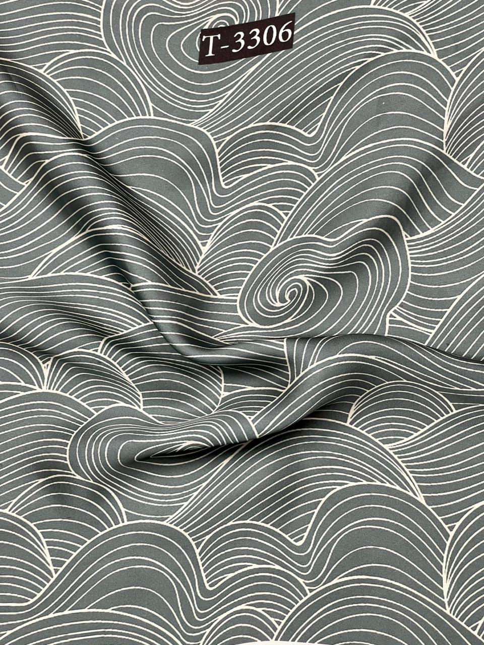 ABSTRACTS PRINT ON SATIN GEORGETTE