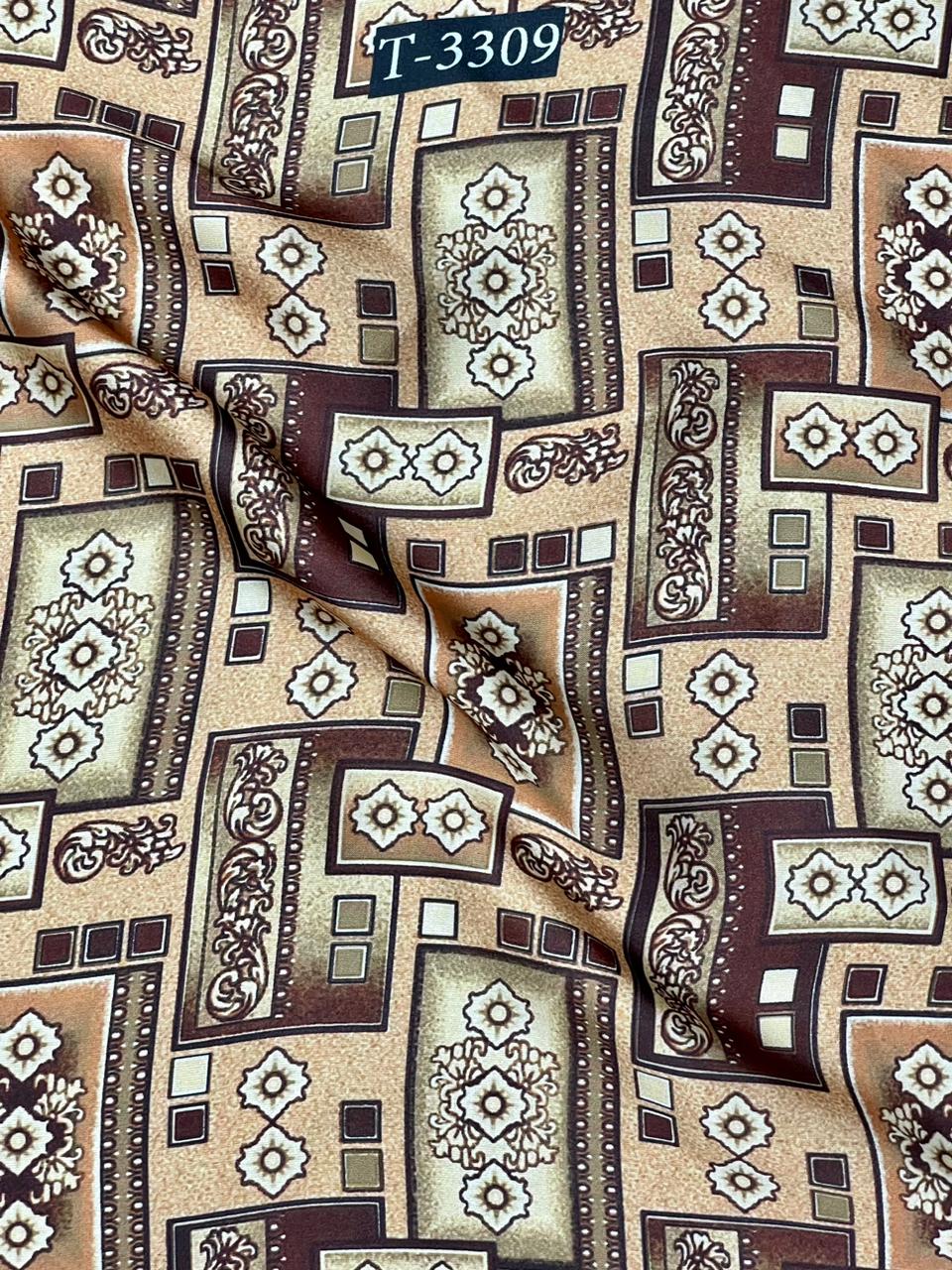 ABSTRACTS PRINT ON SATIN GEORGETTE