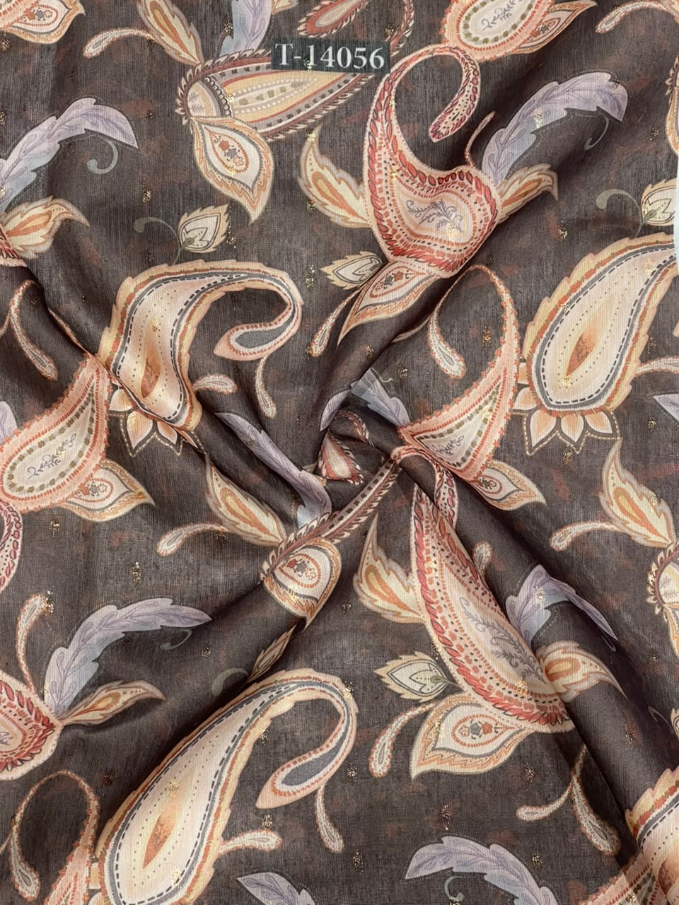 Wholesale T-14056 original fabric photo - CHANDERI BUTTA | The Wardrobe Fabrics