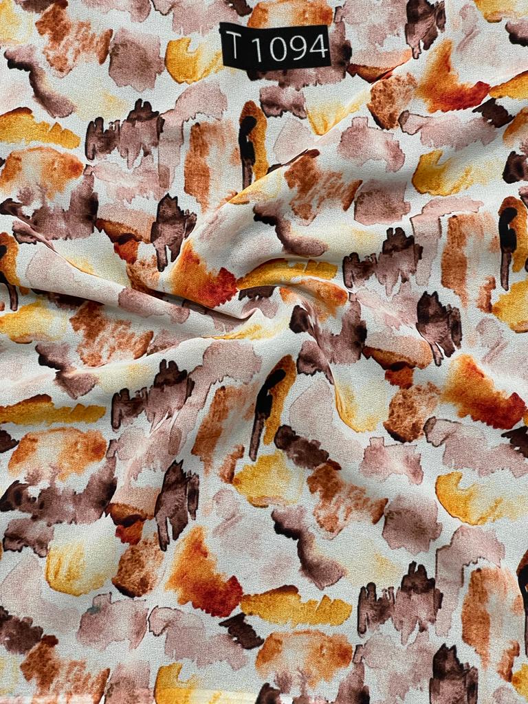 Georgette Abstract Print