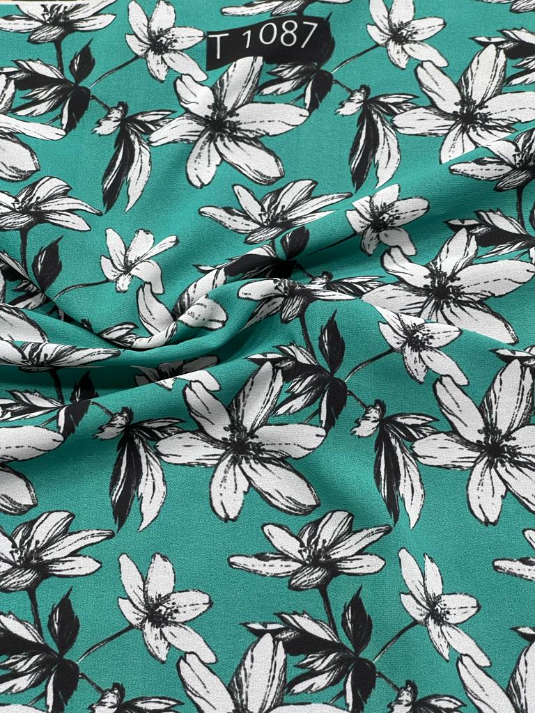 Georgette Abstract Print