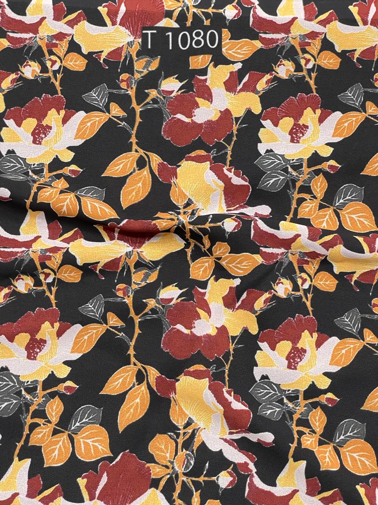 Georgette Abstract Print