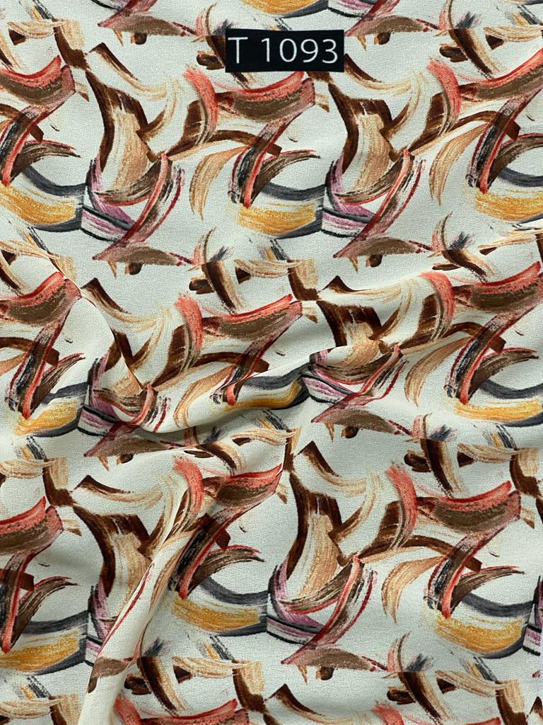 Georgette Abstract Print
