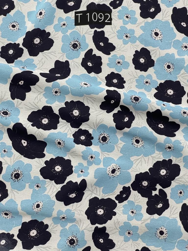 Georgette Abstract Print