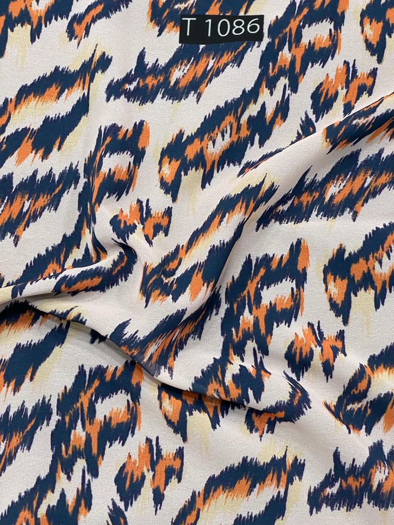 Georgette Abstract Print