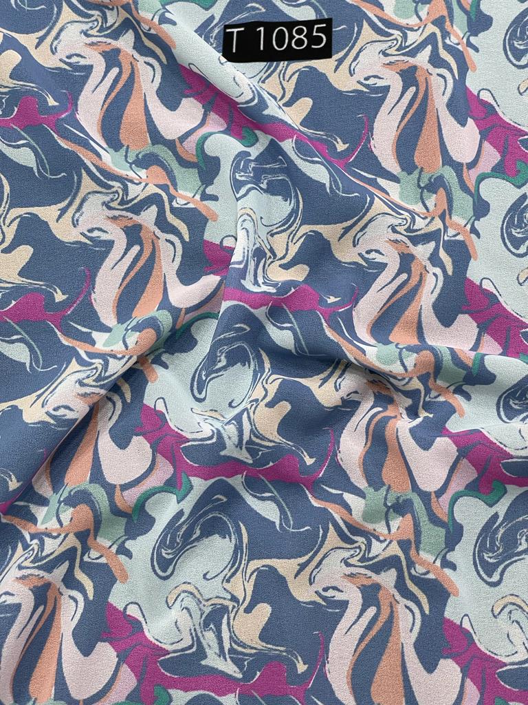 Georgette Abstract Print