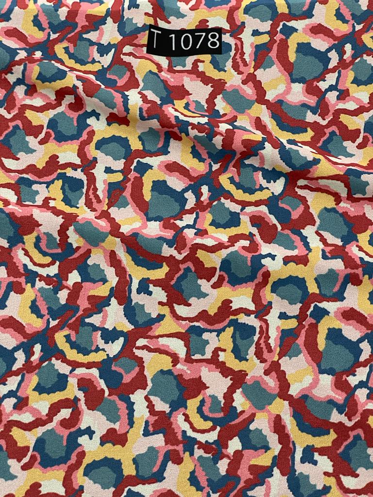 Georgette Abstract Print