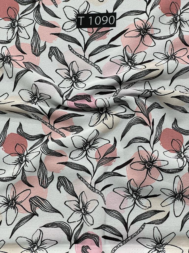 Georgette Abstract Print