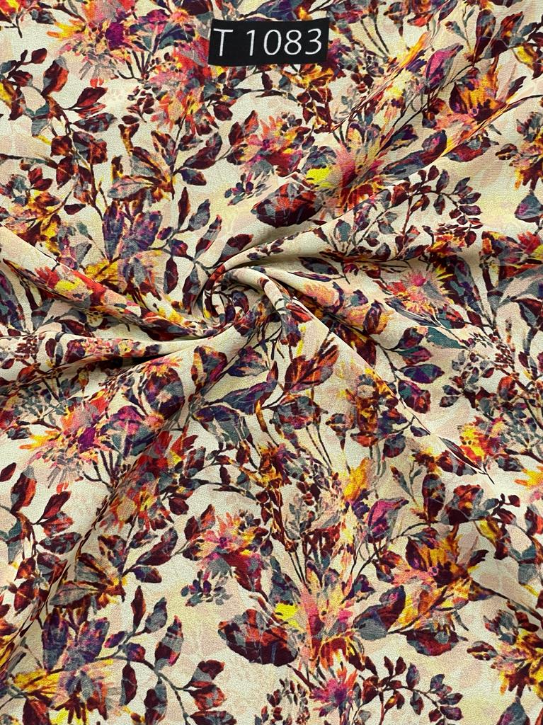Georgette Abstract Print