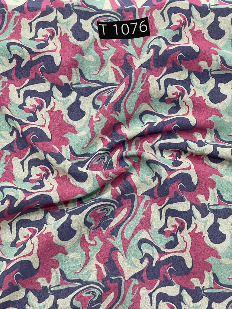Georgette Abstract Print