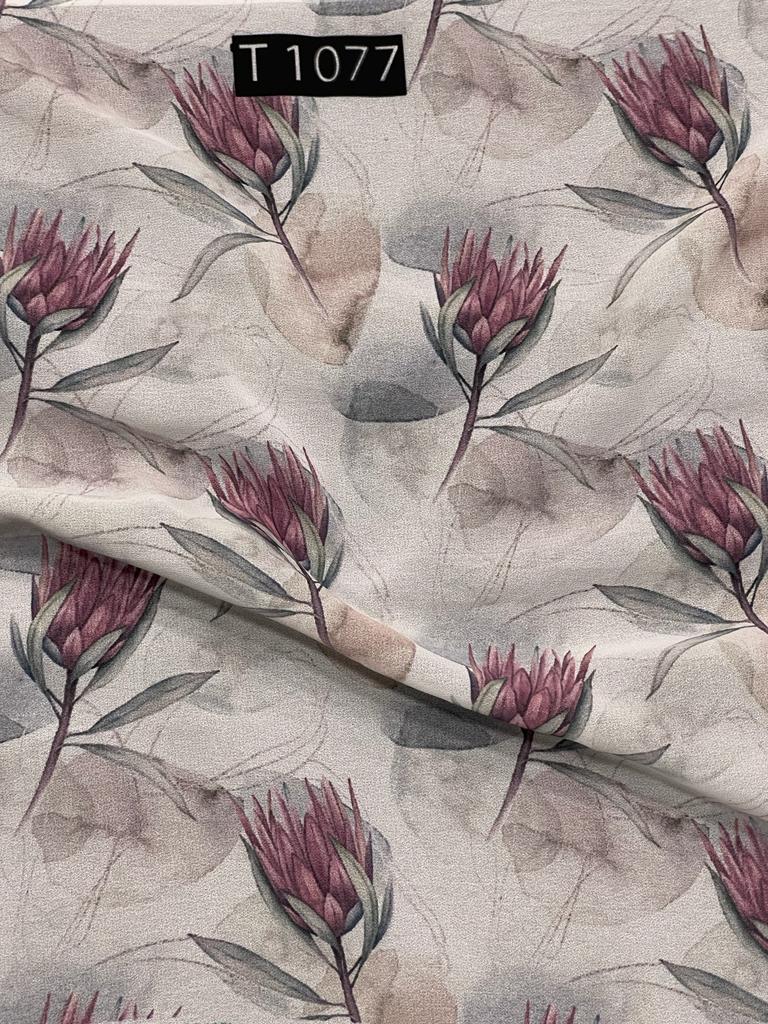 Georgette Abstract Print