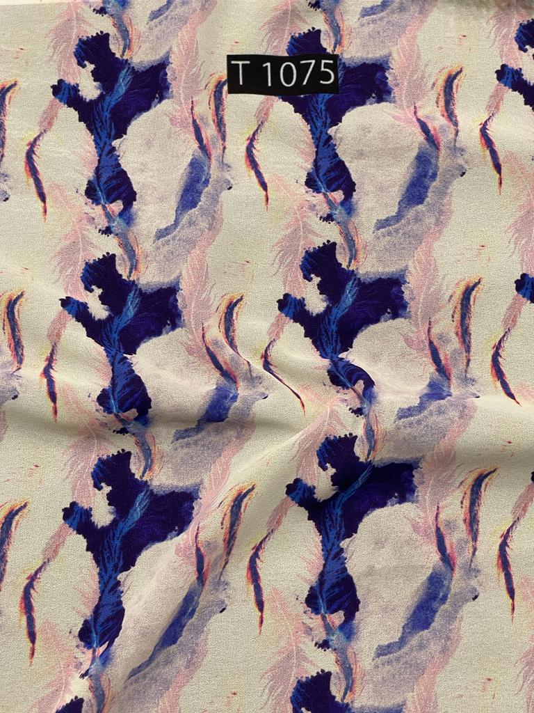 Georgette Abstract Print