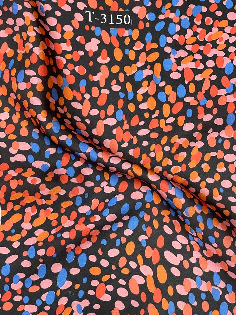 ABSTRACTS PRINT ON SATIN GEORGETTE