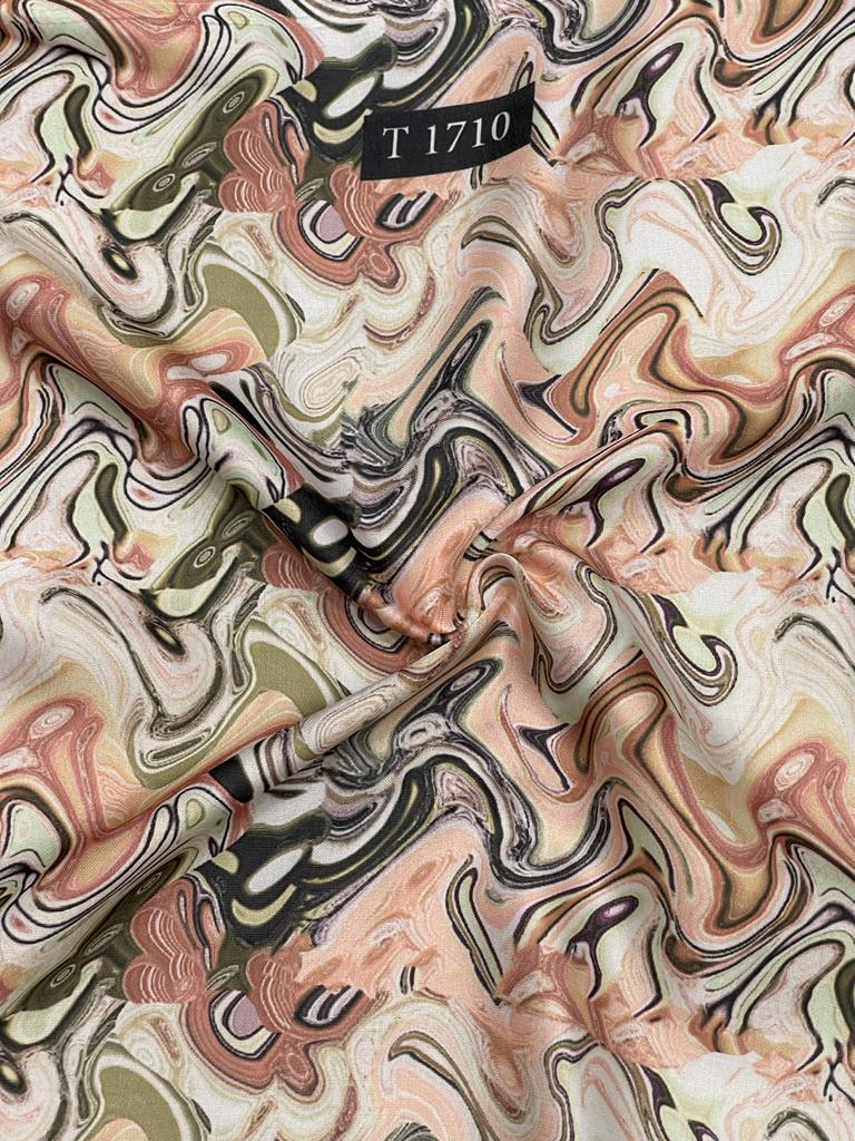 Abstracts Prints On Modal Satin