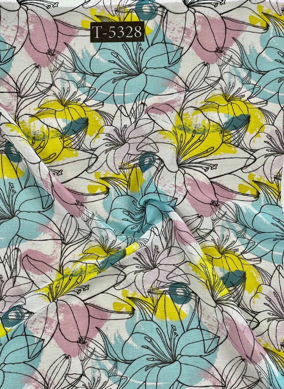 Georgette Abstract Print