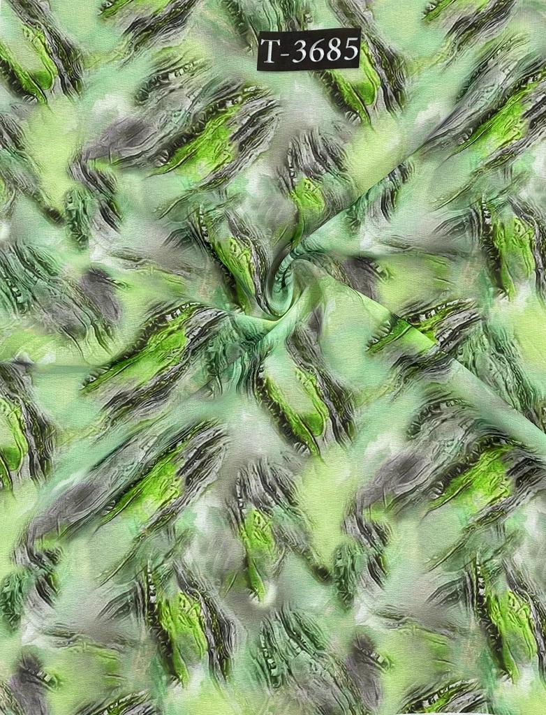 Georgette Mix Abstract Print