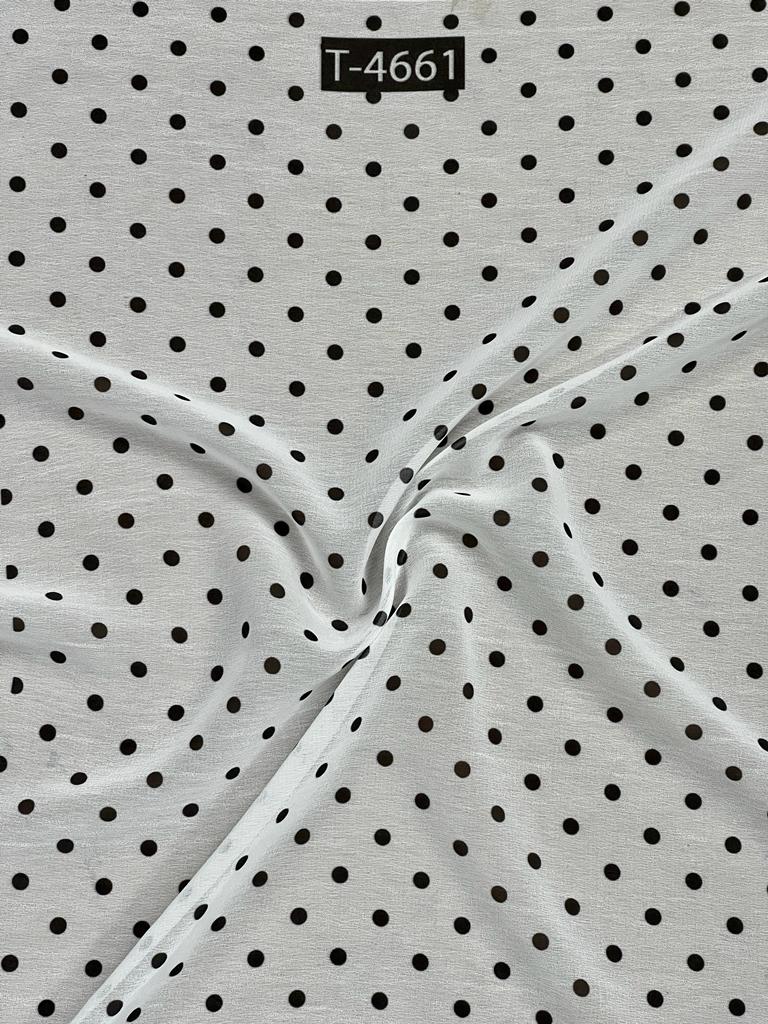 Georgette Polka Dot Print
