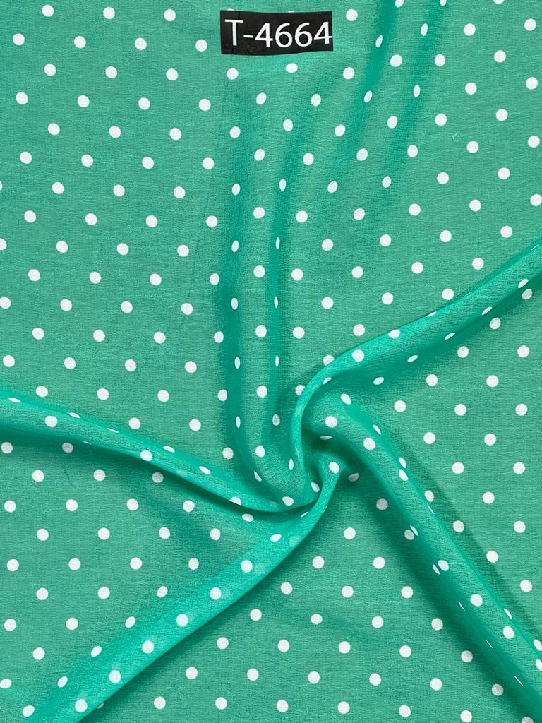 Georgette Polka Dot Print