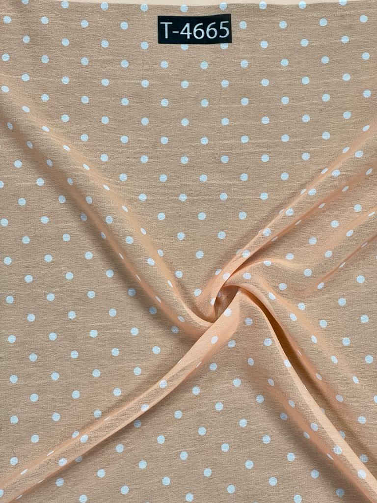 Georgette Polka Dot Print