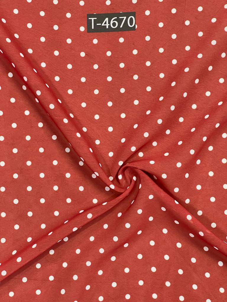 Georgette Polka Dot Print