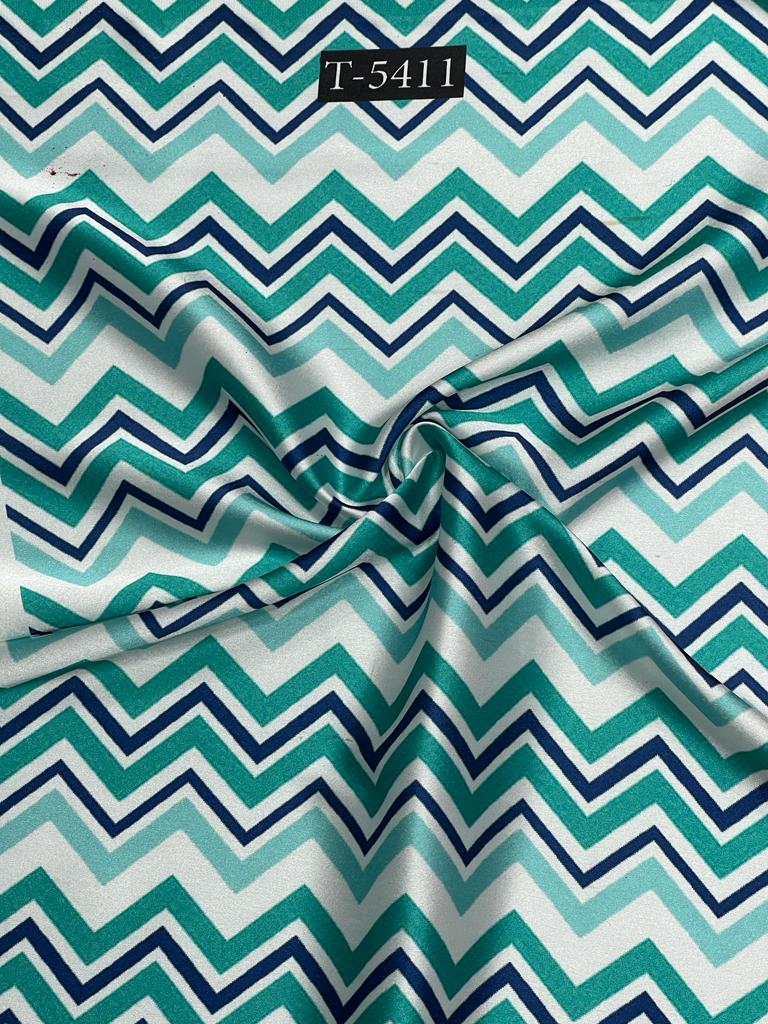 JAPAN SATIN GEOMETRIC PRINT