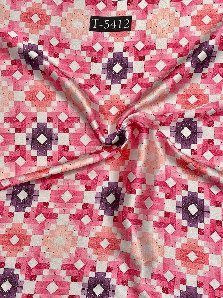 JAPAN SATIN GEOMETRIC PRINT