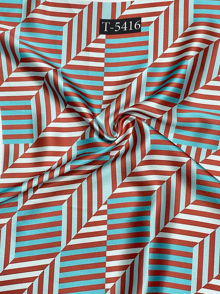 JAPAN SATIN GEOMETRIC PRINT