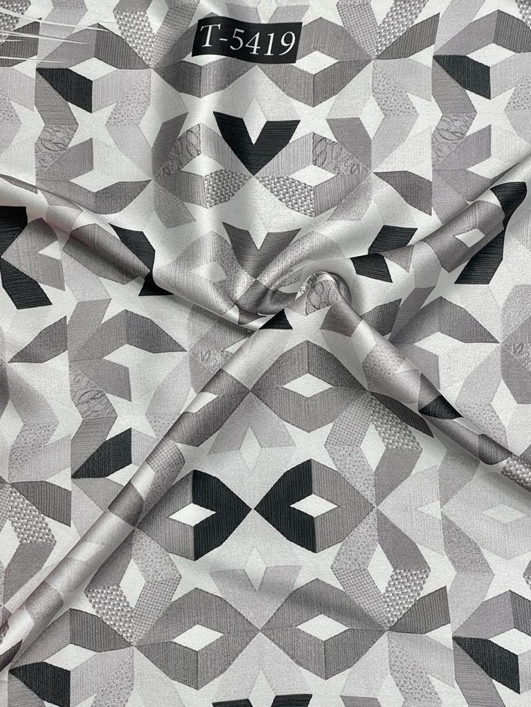 JAPAN SATIN GEOMETRIC PRINT