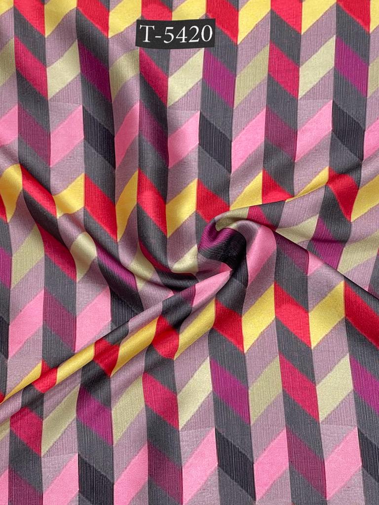 JAPAN SATIN GEOMETRIC PRINT