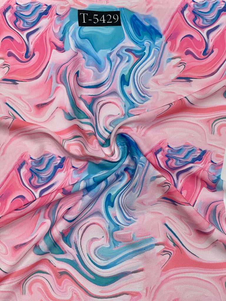 Crepe Marble Print