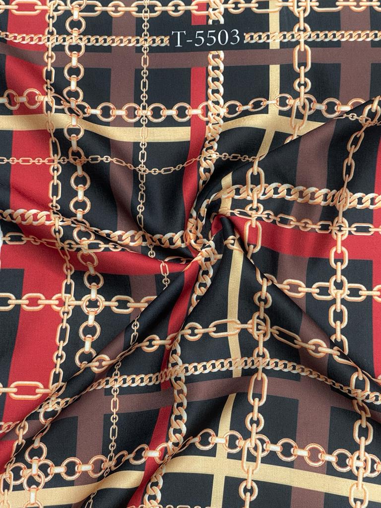 BRAND PRINTS ON MODAL SATIN